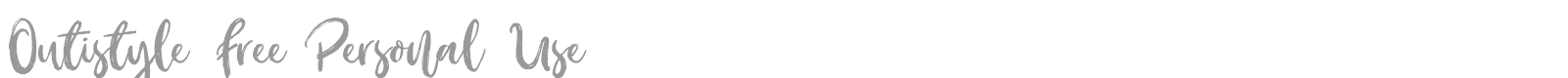 Outistyle font preview